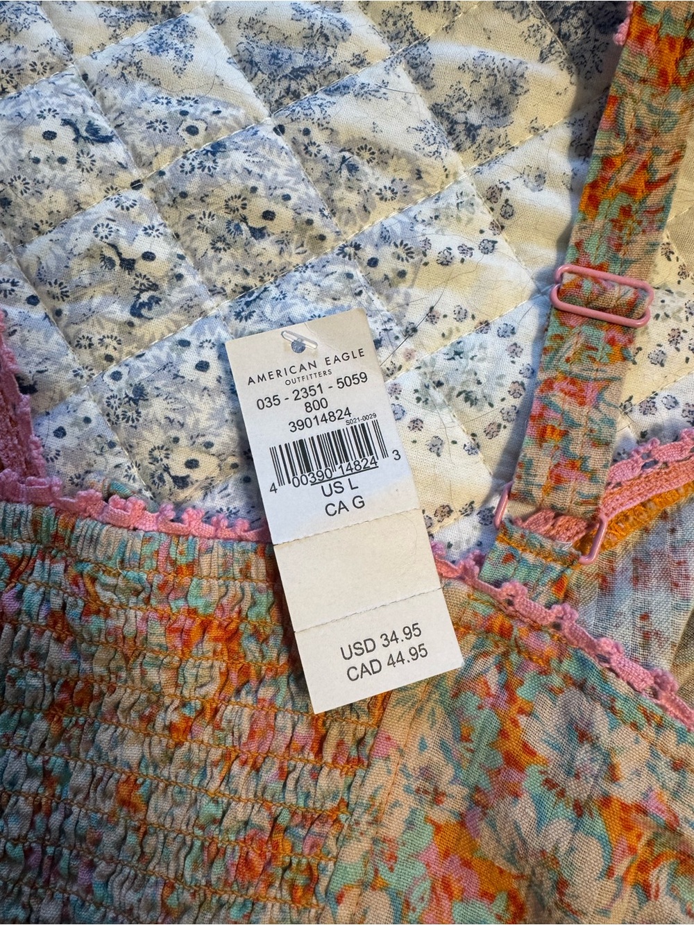 NWT American Eagle Tie Front Tank - Picture 5 of 5